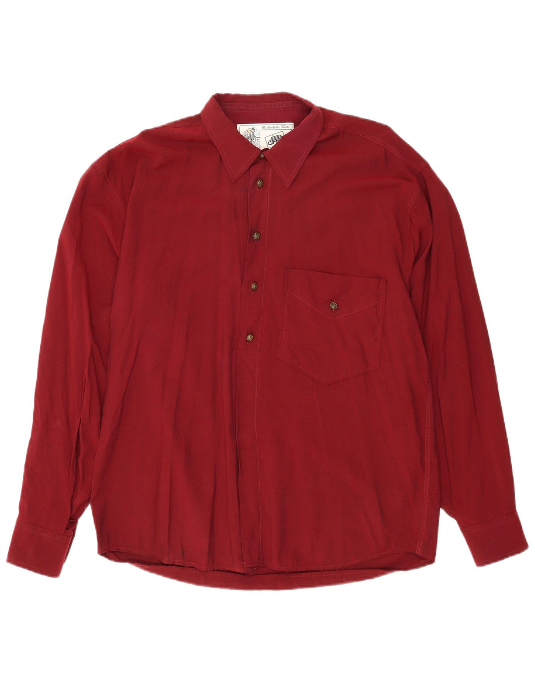 Camicia Uomo VINTAGE XL Borgogna Viscosa