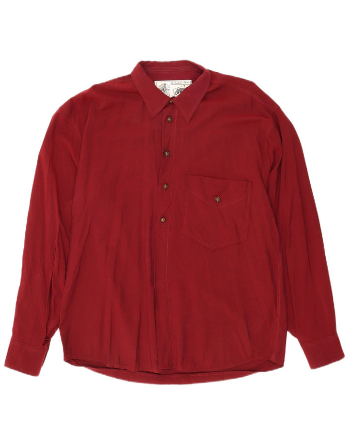 Camicia Uomo VINTAGE XL Borgogna Viscosa