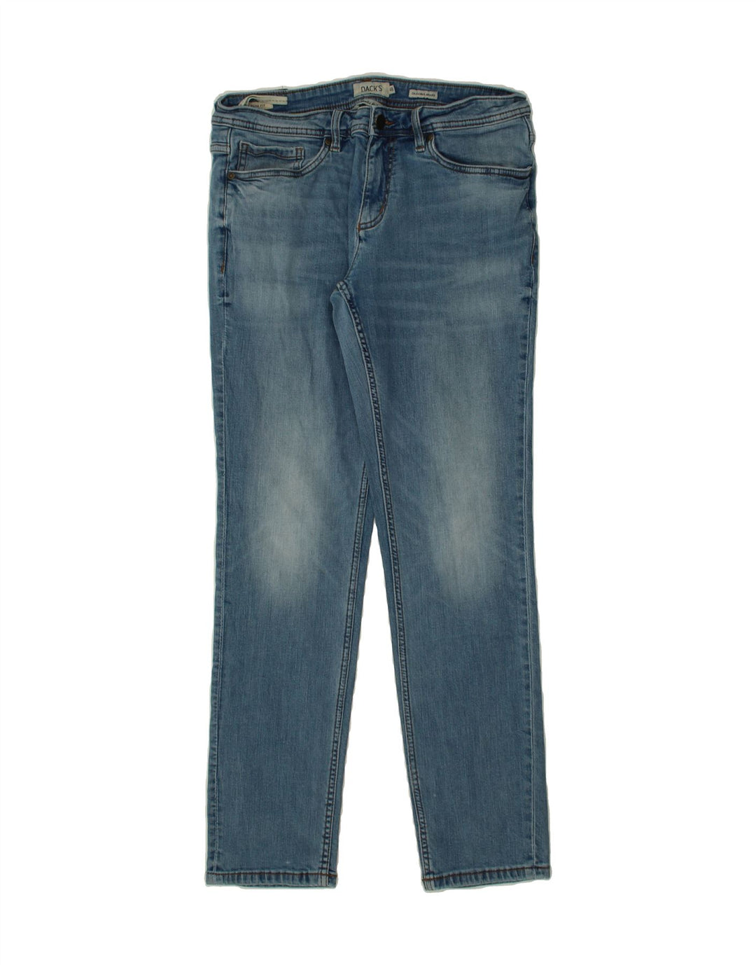 DACK'S Mens Slim Jeans IT 48 Medium W32 L31 Blue Cotton Vintage Dack's and Second-Hand Dack's from Messina Hembry 