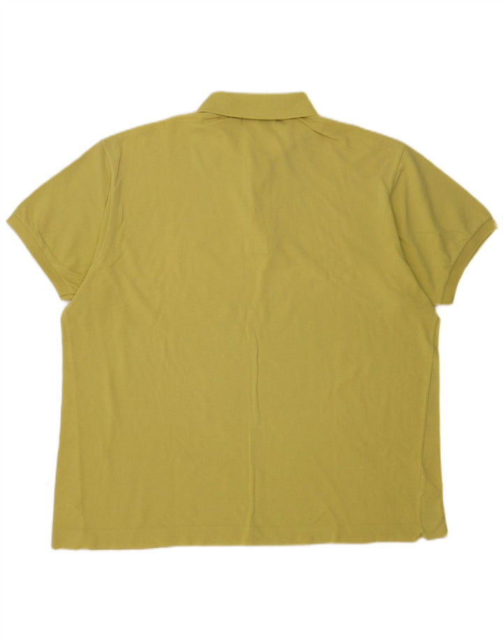 Polo Lacoste da uomo vestibilità classica taglia 7 2XL cotone giallo