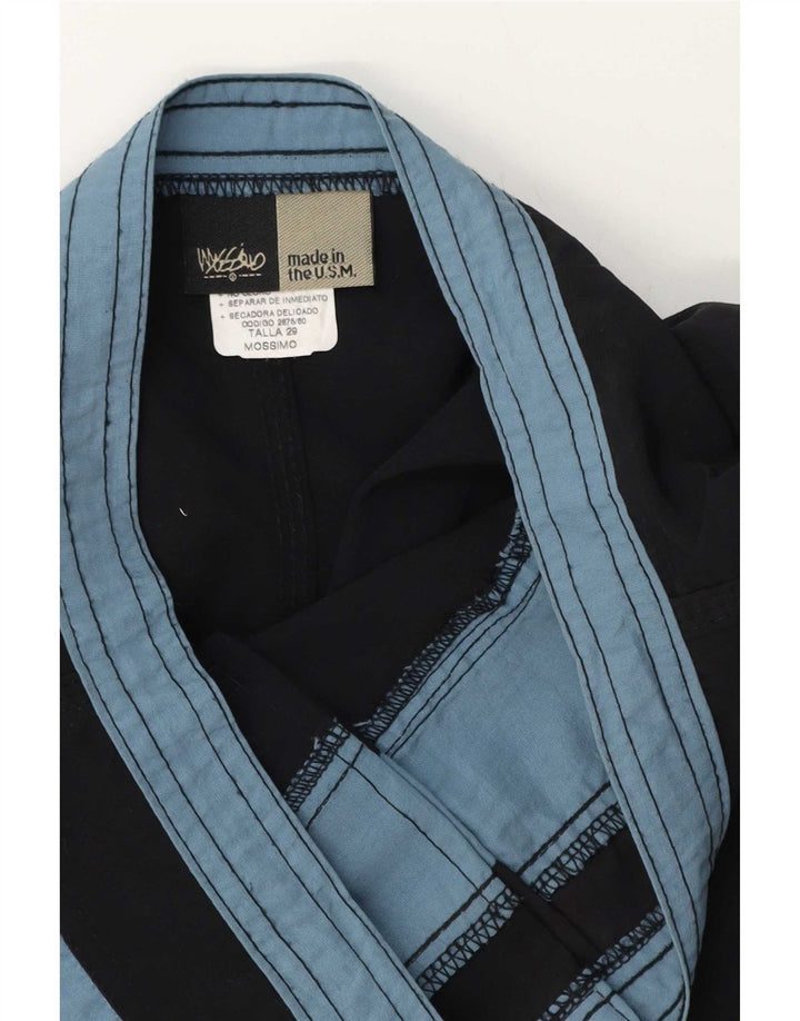 Mossimo Pantaloncini da bagno da uomo piccoli in nylon color block nero