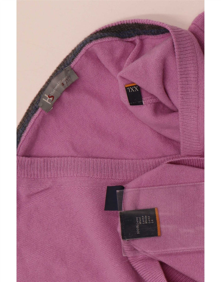 Maglione da uomo con scollo a V Harmont & Blaine 2XL lana viola