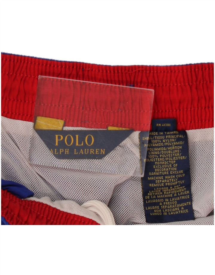 Pantaloncini da bagno da uomo Polo Ralph Lauren in nylon blu medio