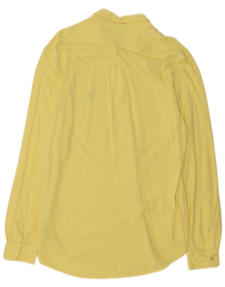 Ralph Lauren Camicia da uomo in rete leggera piuma di grandi dimensioni in cotone giallo