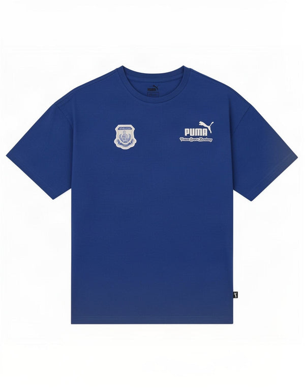 Maglietta grafica Puma da bambino 13-14 anni in cotone blu