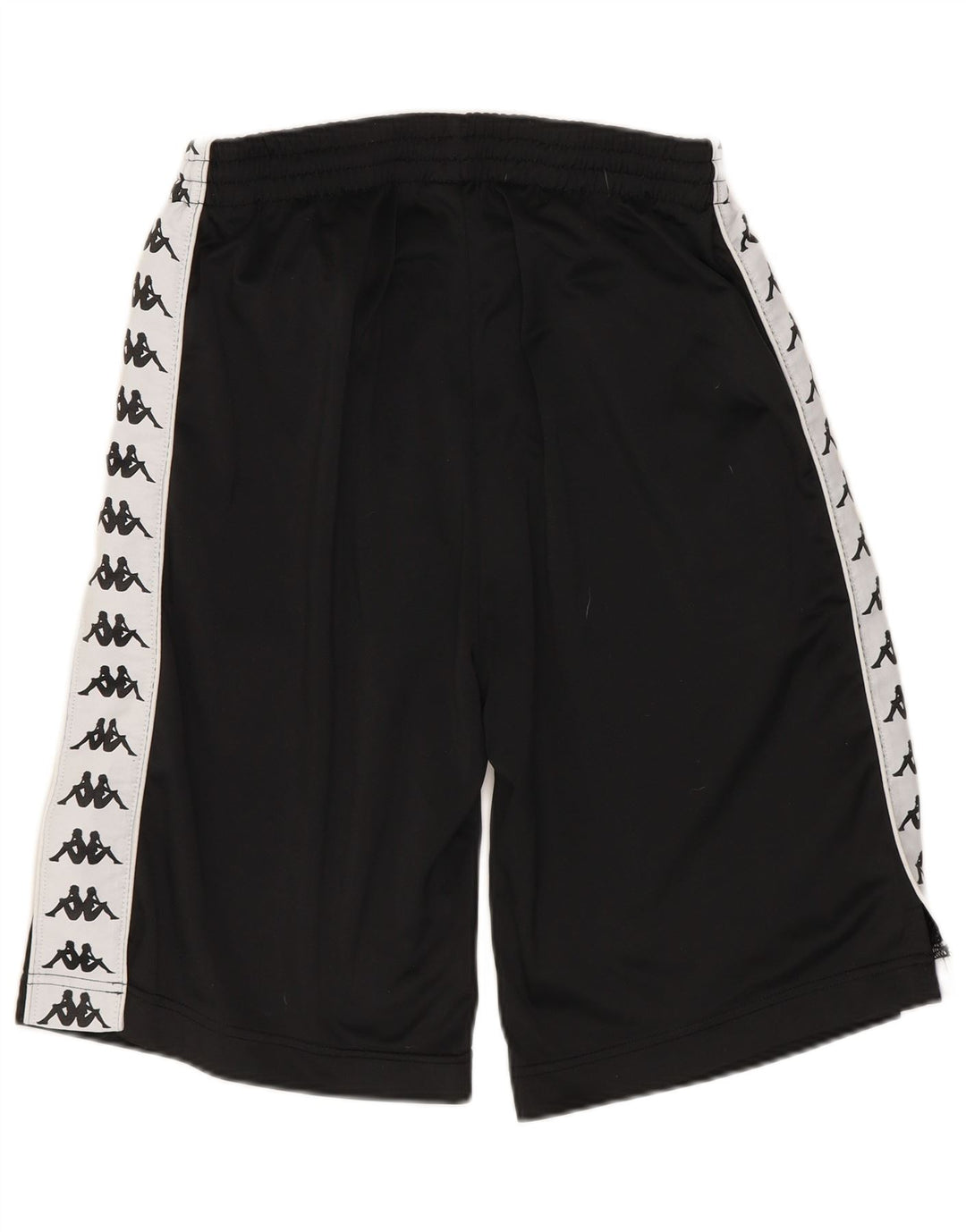 Pantaloncini sportivi grafici da uomo Kappa piccoli in poliestere color block nero