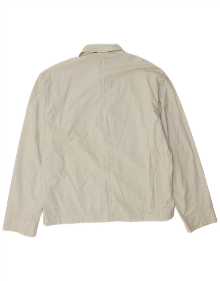 Giubbotto bomber da uomo Calvin Klein Jeans UK 40 grande cotone bianco