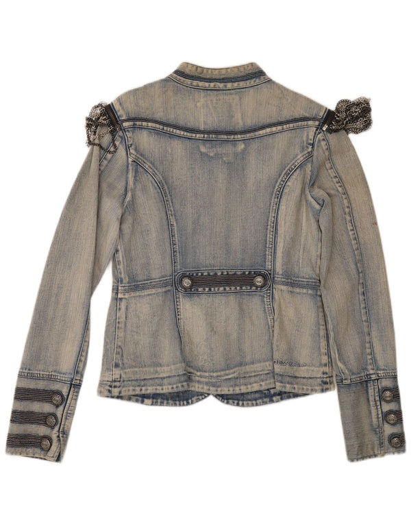 Giacca in denim da donna Guess UK 12 cotone blu medio