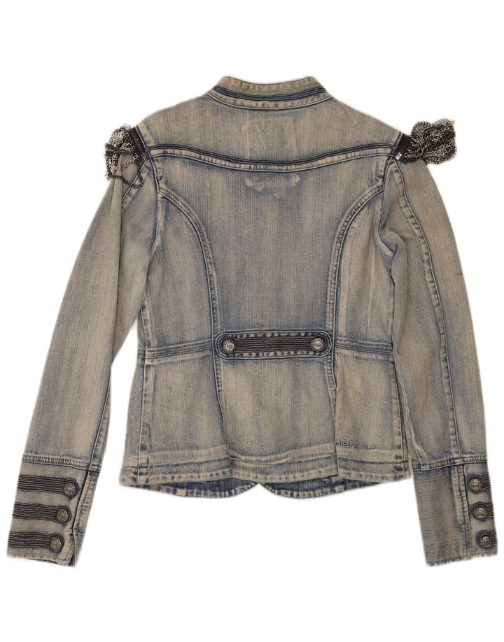 Giacca in denim da donna Guess UK 12 cotone blu medio