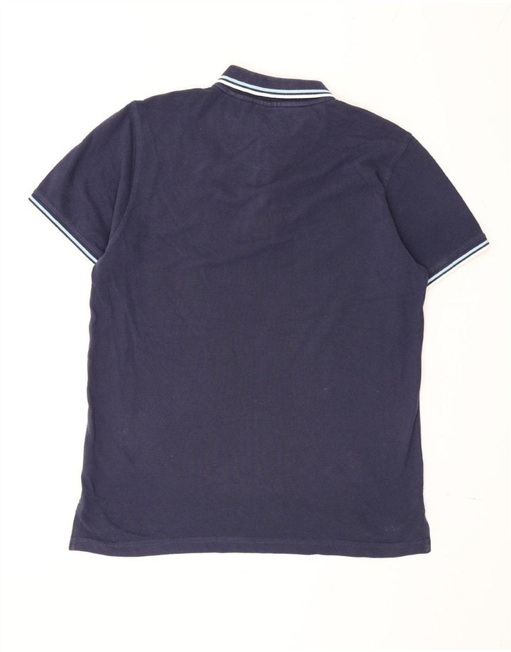 Polo da uomo dalla vestibilità regolare Pierre Cardin in cotone blu navy medio