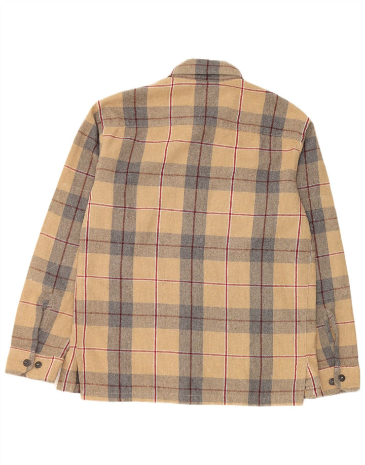 Camicia da uomo in flanella Murphy & Nye piccola in acrilico scozzese beige
