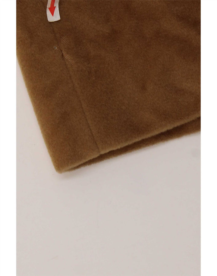 ELENA MIRO Cappotto doppiopetto da donna vestibilità ampia UK 16 Large Marrone