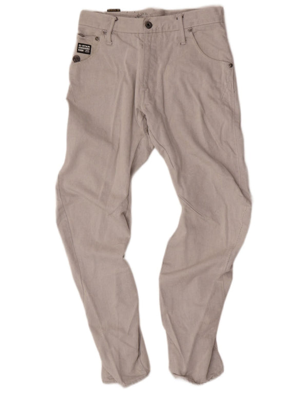 Jeans affusolati vestibilità ampia con grafica ad arco da uomo G-Star W30 L27 cotone grigio