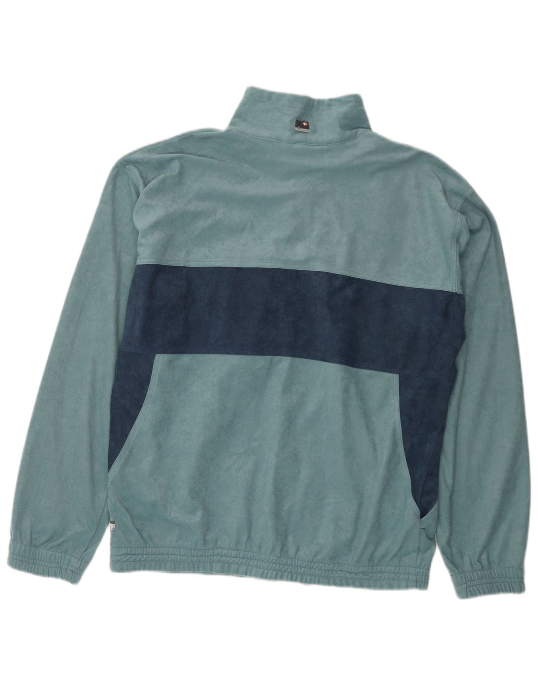 Giacca da tuta da uomo Mc Kees in poliestere color block blu medio