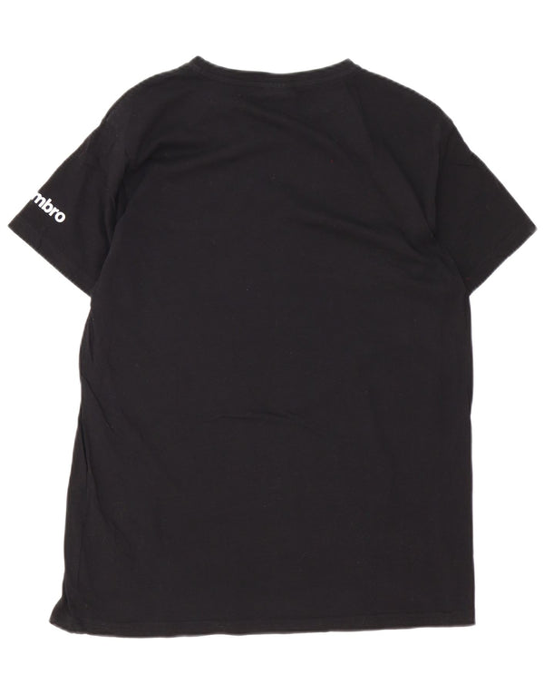 T-shirt da uomo Umbro Top Large in cotone nero