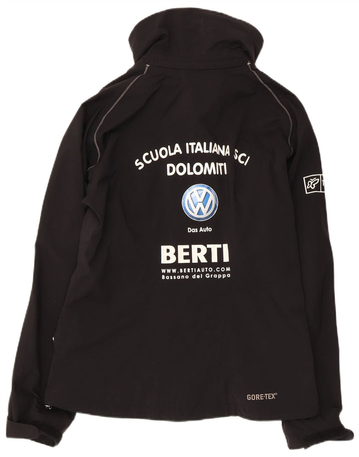 Giacca a vento grafica da donna Peak Performance UK 10 piccola nera