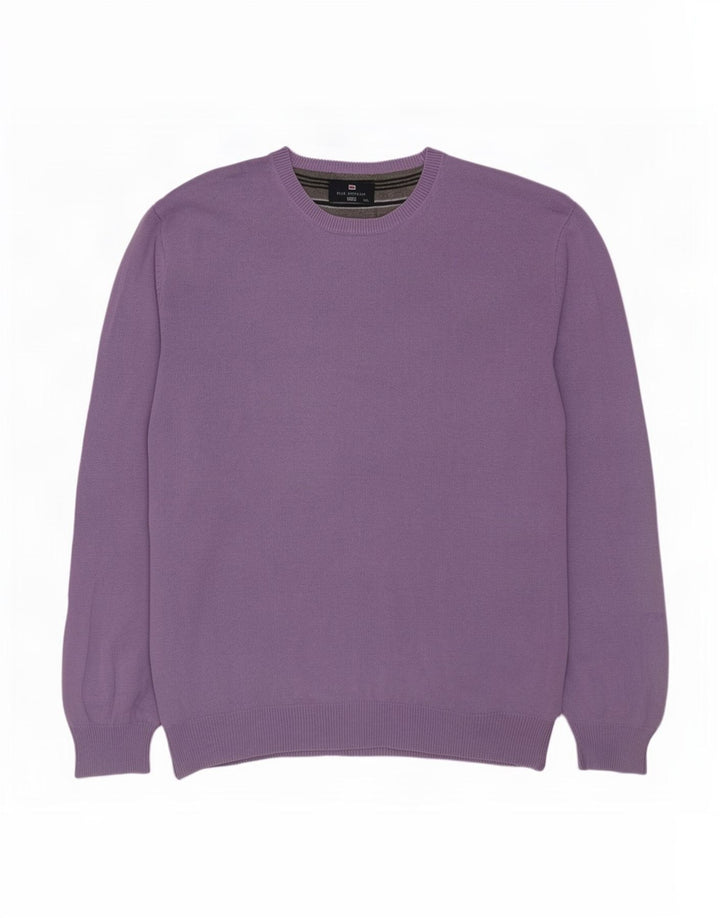 Maglione maglione girocollo da uomo Marks & Spencer blu Harbour 2XL viola