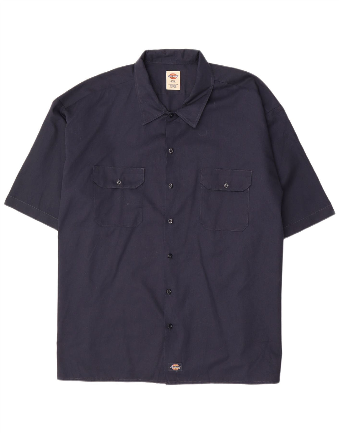 DICKIES Camicia a maniche corte da uomo 4XL Poliestere blu navy