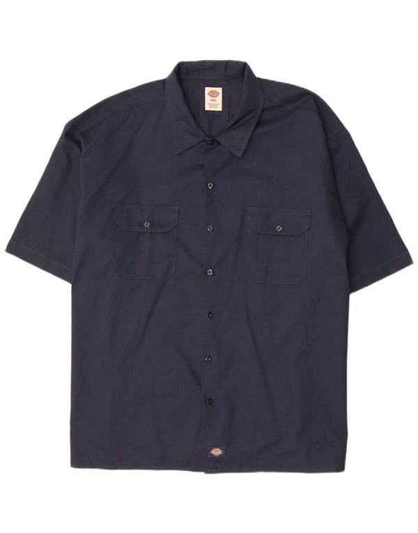 DICKIES Camicia a maniche corte da uomo 4XL Poliestere blu navy