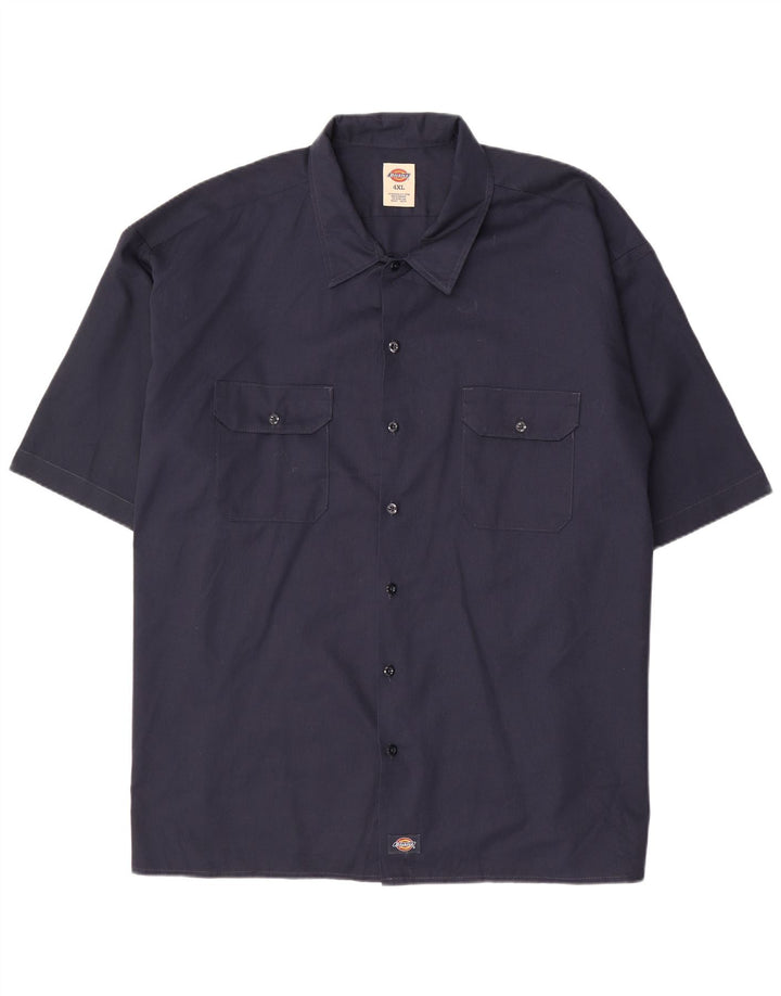 DICKIES Camicia a maniche corte da uomo 4XL Poliestere blu navy