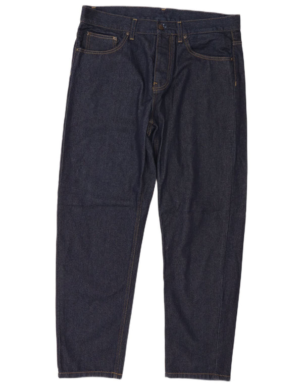 Jeans affusolati da uomo Carhartt W33 L29 cotone blu navy