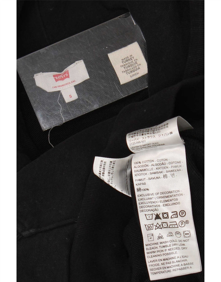 Maglione con cappuccio grafico da uomo Levi's piccolo in cotone nero