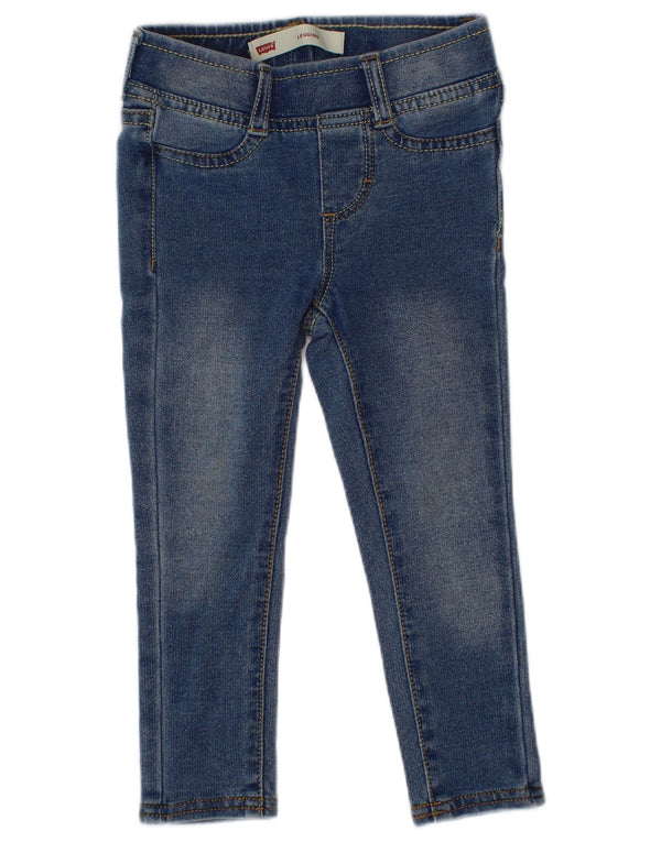 Levi's Baby Girls Jegging Skinny Jeans 18-24 Months W18 L13 Blue Cotton