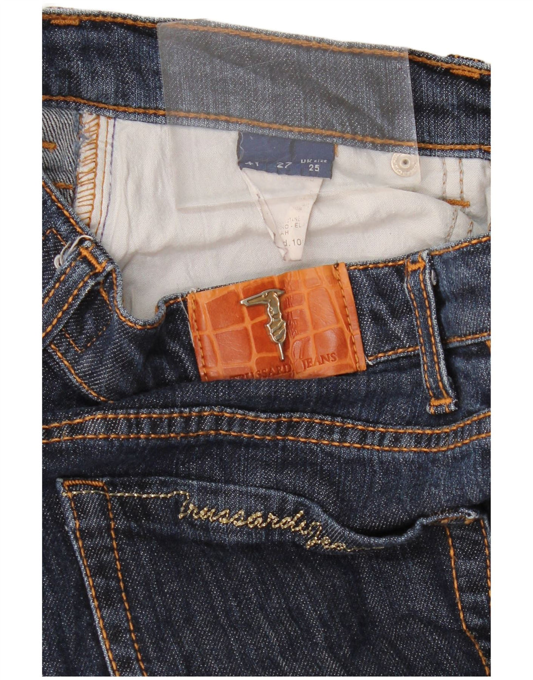 Jeans Dritti Donna TRUSSARDI W25 L30 Blu Navy