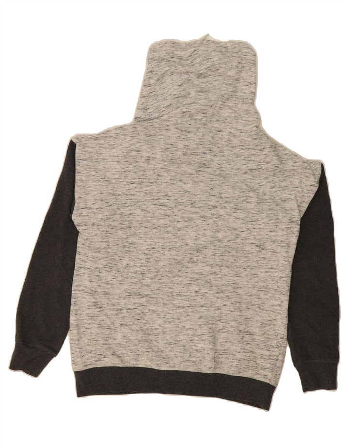 REEBOK Womens Graphic Sweatshirt Jumper UK 16 Large Grey Colourblock Vintage Reebok and Second-Hand Reebok from Messina Hembry 
