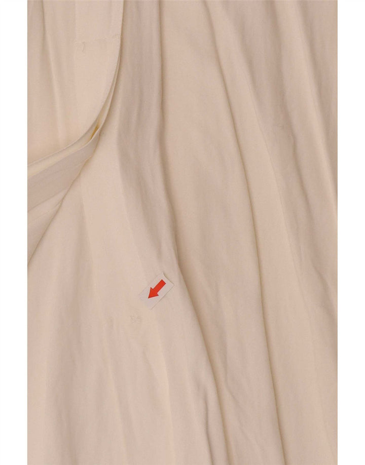 Camicetta Camicia Oversize da Donna Benetton IT 44 Viscosa Bianco Sporco Medio
