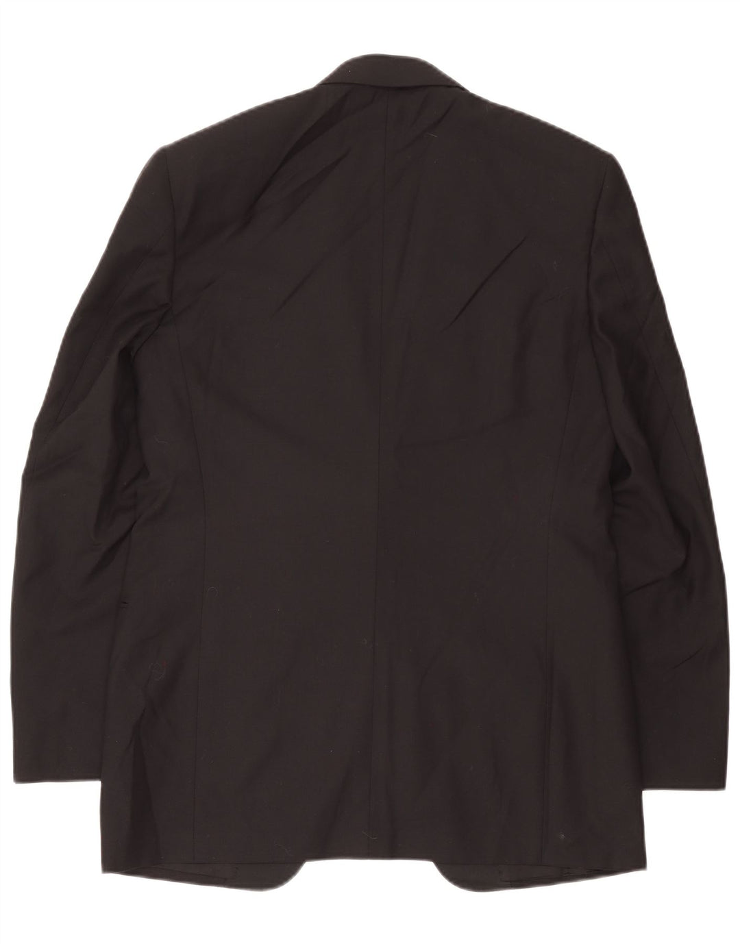 Giacca Blazer Canali da Uomo Lunga 1 Bottone IT 48 Media Nera in Lana Vergine