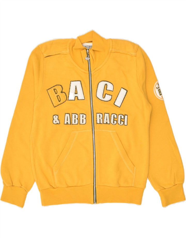 BACI & ABBRACCI Boys Graphic Tracksuit Top Jacket 12-13 Years Yellow | Vintage BACI & ABBRACCI | Thrift | Second-Hand BACI & ABBRACCI | Used Clothing | Messina Hembry 