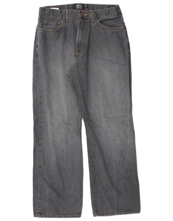 Jeans dritti Marks & Spencer da uomo blu Harbour W32 L29 cotone grigio