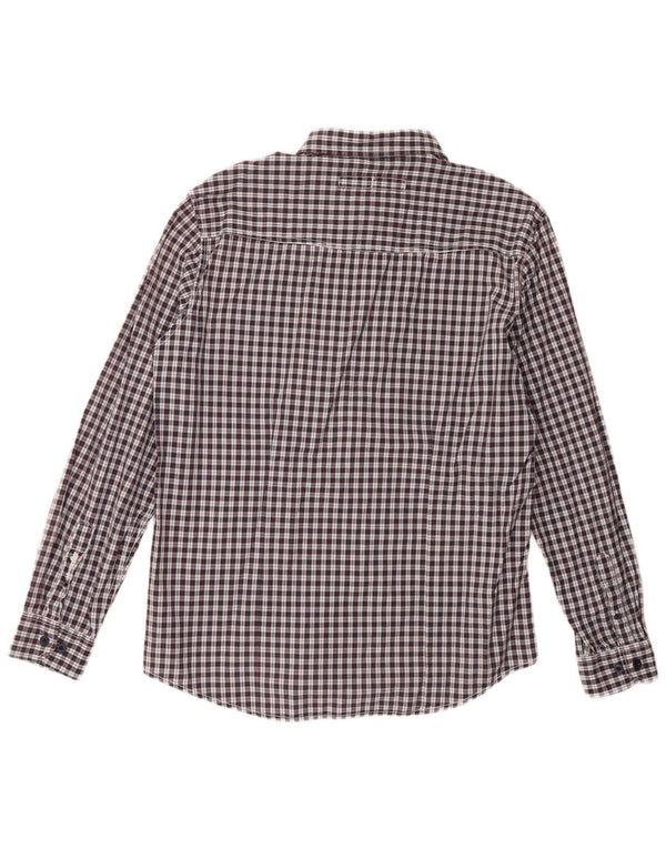 Camicia da uomo Wrangler XL in cotone a quadri grigi