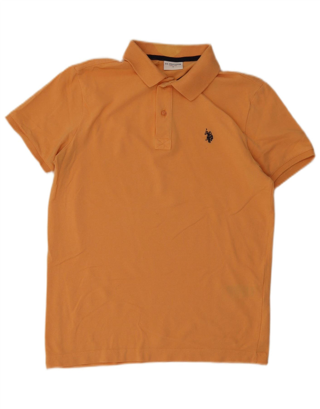Polo da uomo US Polo Assn piccola in cotone arancione