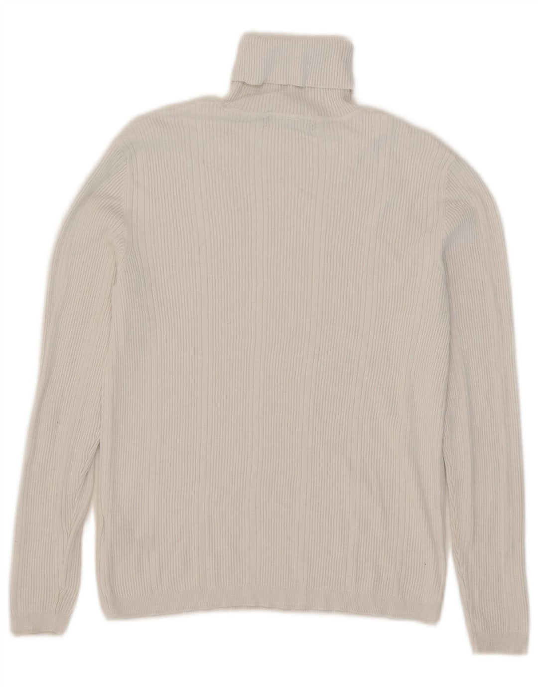 Maglione maglione a collo alto da donna Marks & Spencer UK 12 Viscosa bianca media