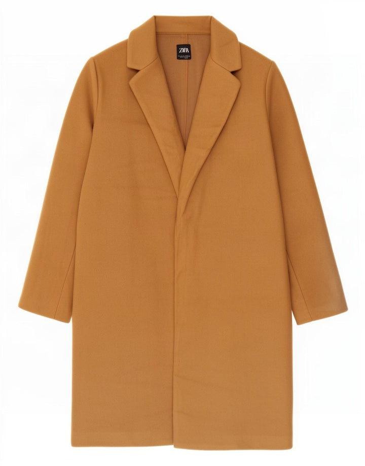 Soprabito aperto da donna Zara UK 10 piccolo poliestere beige