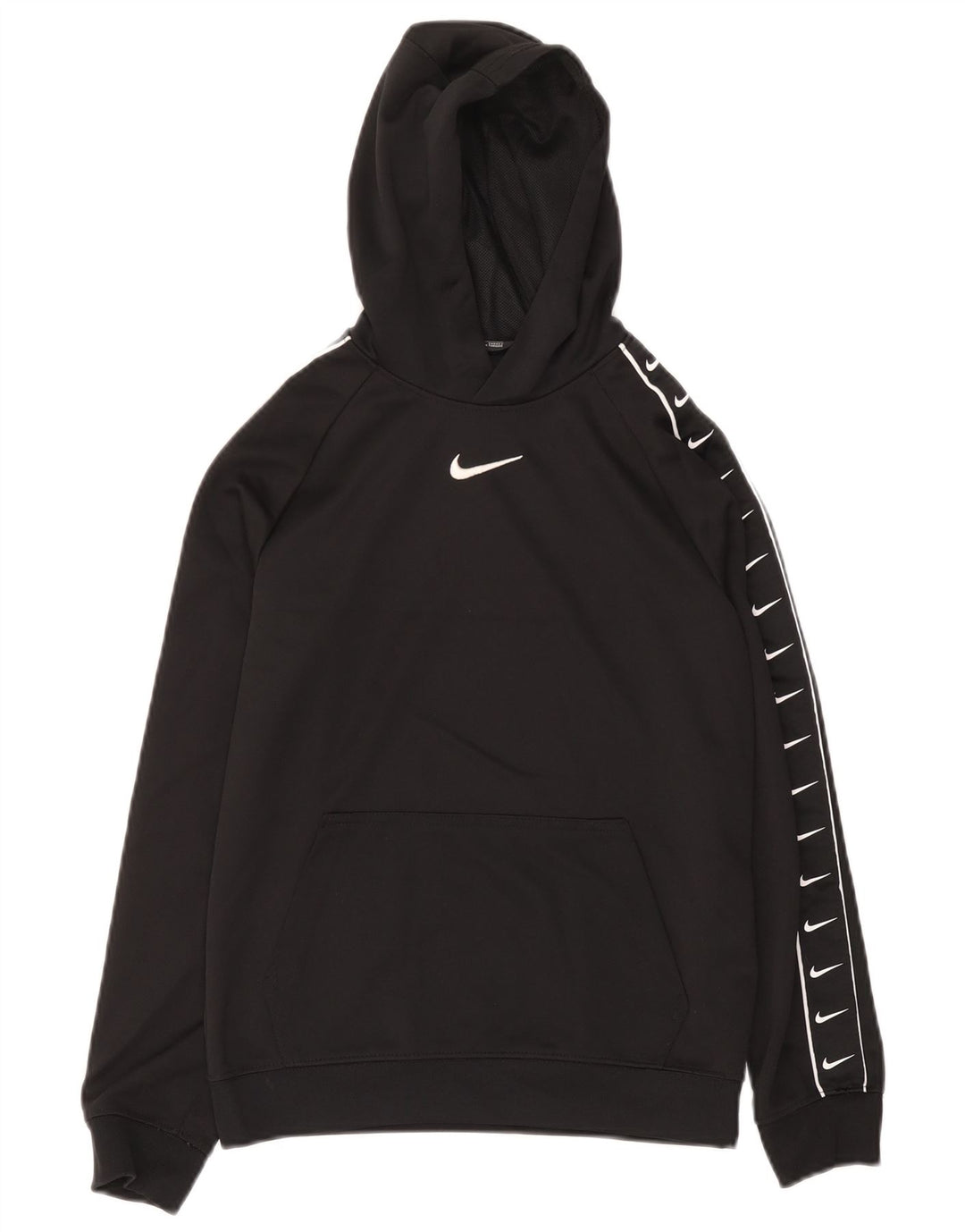 Felpa con cappuccio grafica Nike da ragazzo, 12-13 anni, grande, in poliestere nero
