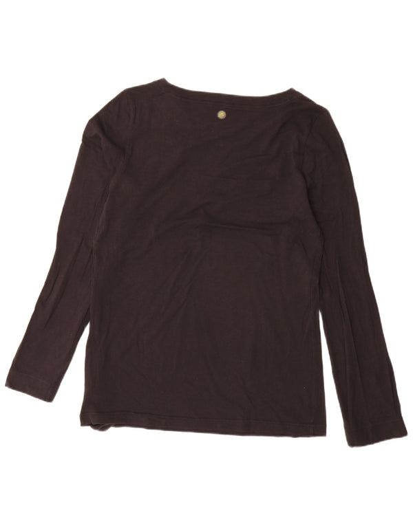 Top da donna Adidas manica lunga UK 16 grande cotone nero