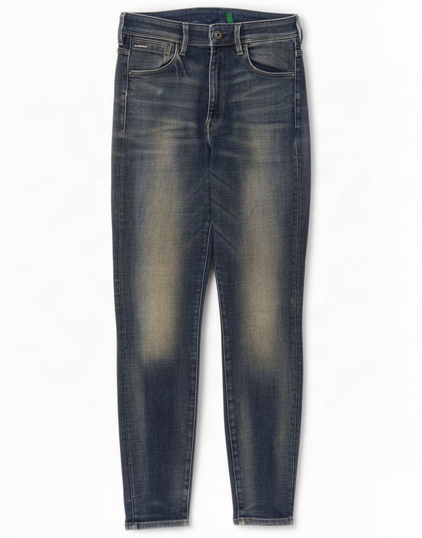Jeans slim a vita alta da donna G-Star W28 L30 cotone blu