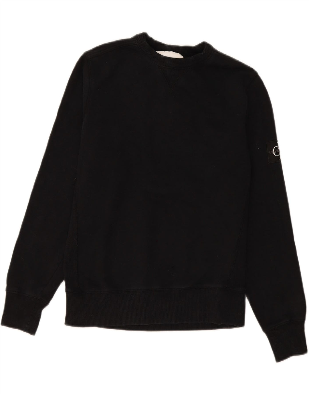 Felpa da uomo Calvin Klein Jumper XS in cotone nero