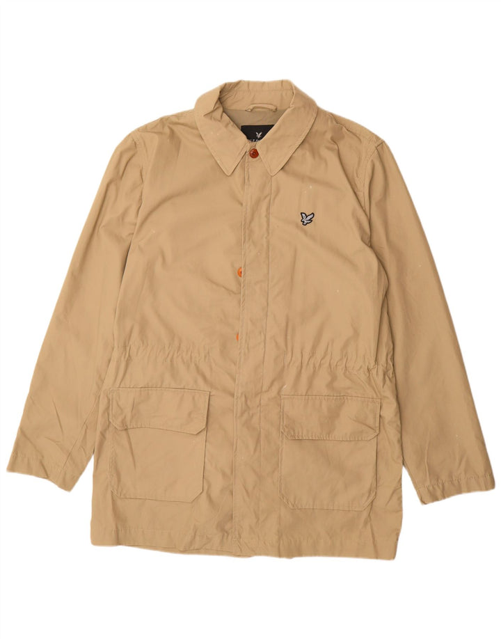 Giacca multiuso da uomo LYLE & SCOTT UK 40 grande cotone beige