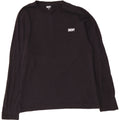 Dkny Top da uomo a manica lunga grande in cotone nero