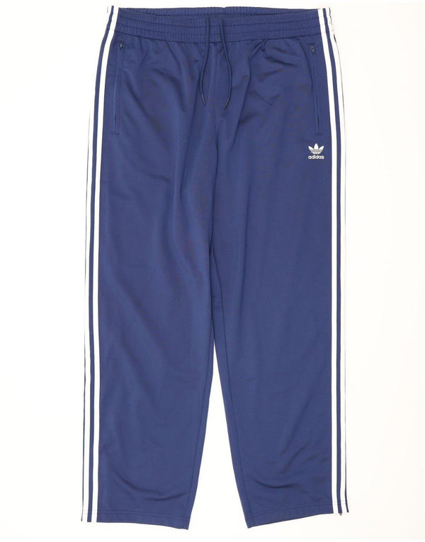 ADIDAS Mens Tracksuit Trousers XL Navy Blue Polyester