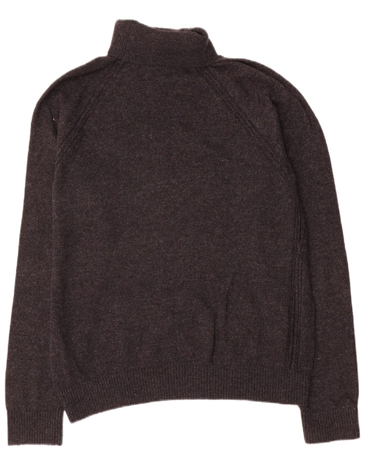 Maglione maglione da uomo con collo alto Gap XL in cotone grigio