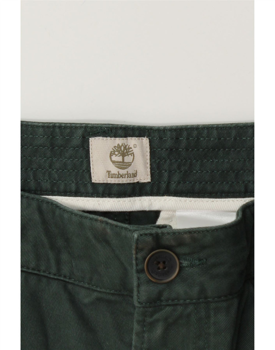 Pantaloncini cargo da uomo Timberland W36 Large Green Cotton
