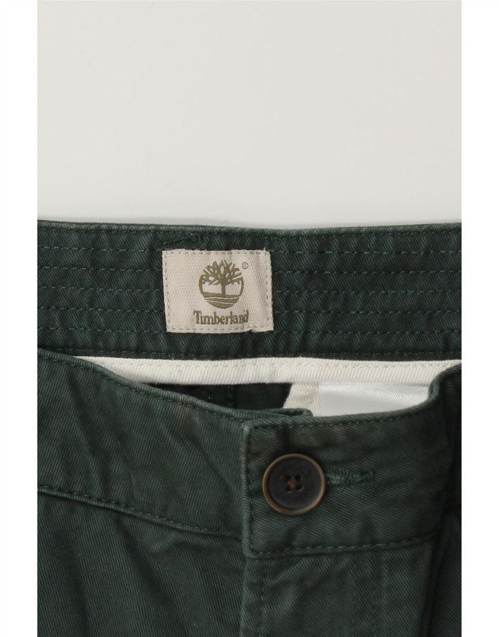 Pantaloncini cargo da uomo Timberland W36 Large Green Cotton