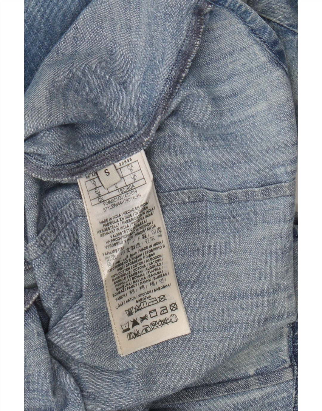 Camicia di jeans oversize da donna Guess UK 6 XS Blu Cotone
