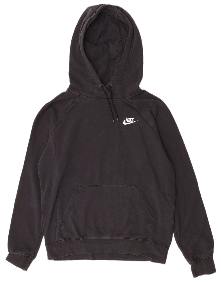 Felpa con cappuccio da uomo Nike Small in cotone nero