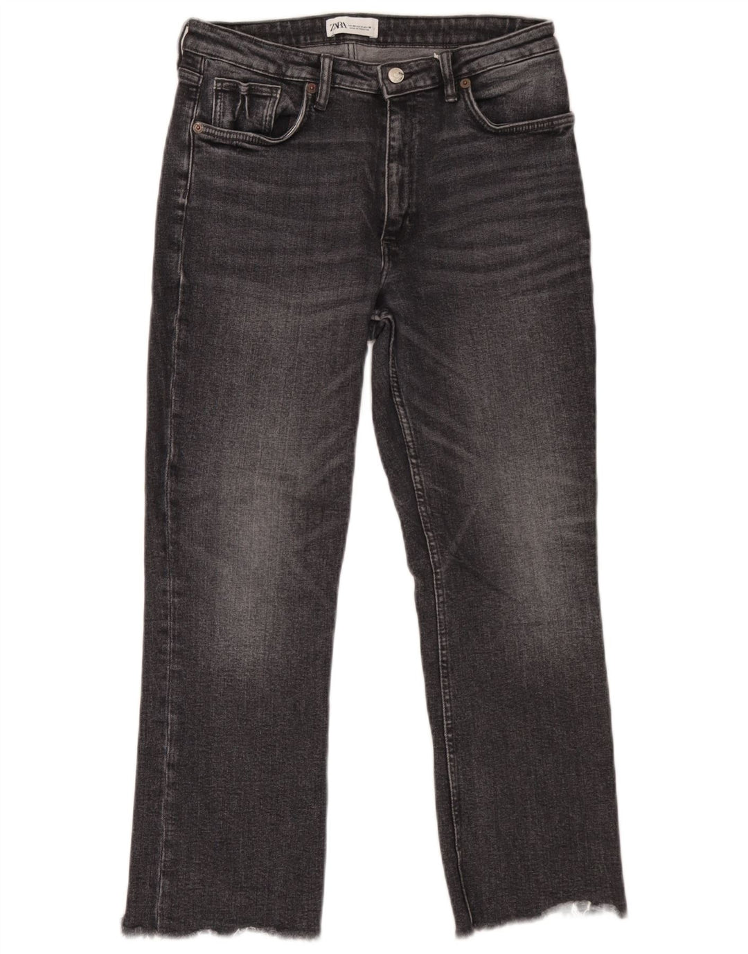 Jeans dritti da donna Zara EU 40 medi W30 L26 Grigio
